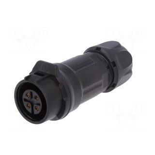 Connector: circular | plug | size 16 | 02 | female | PIN: 4 | for latch