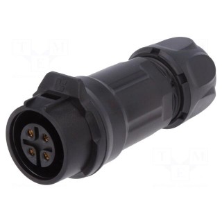 Connector: circular | plug | size 16 | 02 | female | PIN: 4 | for latch