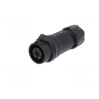 Connector: circular | plug | size 16 | 02 | female | PIN: 5 | for latch
