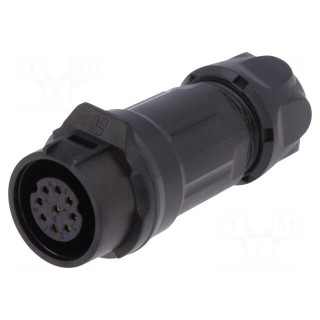 Plug | Connector: circular | size 16 | 02 | female | PIN: 9 | for latch