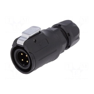 Connector: circular | plug | size 16 | 02 | male | PIN: 4 | with latch