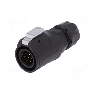 Plug | Connector: circular | size 16 | 02 | male | PIN: 7 | with latch