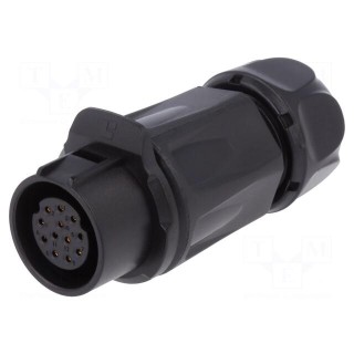 Connector: circular | plug | size 20 | 02 | female | PIN: 12 | for latch