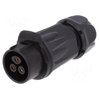 Plug | Connector: circular | size 20 | 02 | female | PIN: 3 | for latch