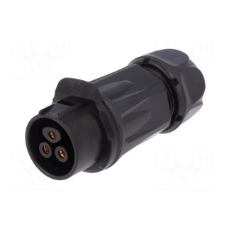 Plug | Connector: circular | size 20 | 02 | female | PIN: 3 | for latch
