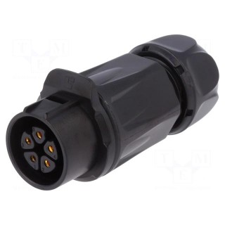 Connector: circular | plug | size 20 | 02 | female | PIN: 5 | for latch