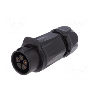 Plug | Connector: circular | size 20 | 02 | female | PIN: 5 | for latch