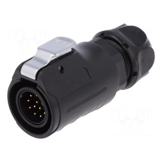 Connector: circular | plug | size 20 | 02 | male | PIN: 12 | with latch