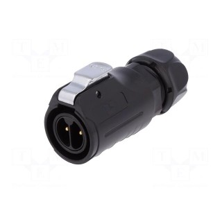 Plug | Connector: circular | size 20 | 02 | male | PIN: 2 | with latch
