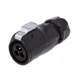 Connector: circular | plug | size 20 | 02 | male | PIN: 3 | with latch