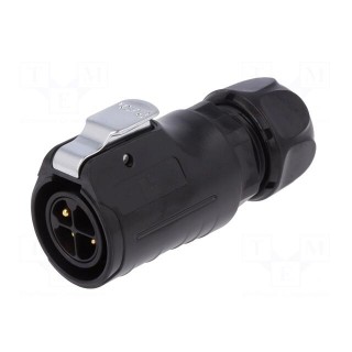 Connector: circular | plug | size 20 | 02 | male | PIN: 4 | with latch