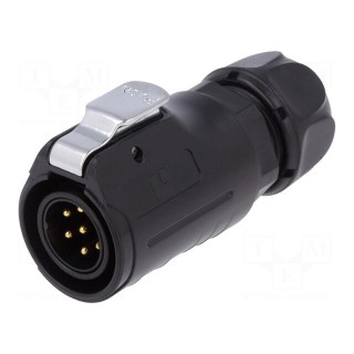 Connector: circular | plug | size 20 | 02 | male | PIN: 7 | with latch