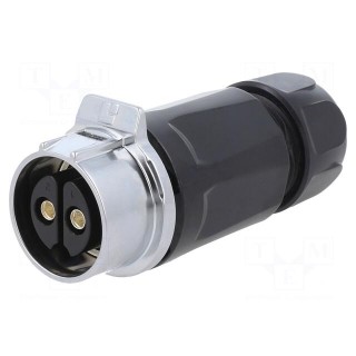 Connector: circular | plug | size 28 | 02 | female | PIN: 2 | for latch