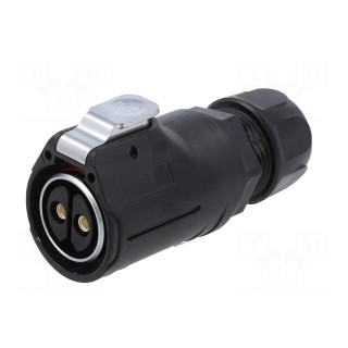 Connector: circular | plug | size 28 | 02 | female | PIN: 2 | with latch