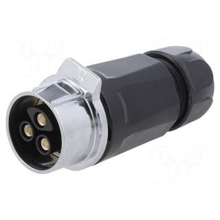 Connector: circular | plug | size 28 | 02 | female | PIN: 3 | for latch