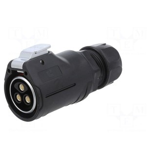 Connector: circular | plug | size 28 | 02 | female | PIN: 3 | with latch