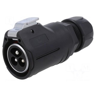 Connector: circular | plug | size 28 | 02 | male | PIN: 3 | with latch