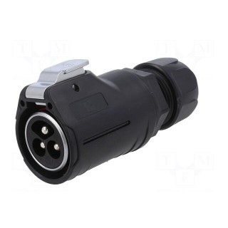 Connector: circular | plug | size 28 | 02 | male | PIN: 3 | with latch