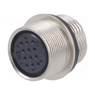 Connector: circular | socket | HR25 | female | PIN: 12 | threaded joint