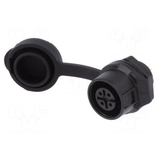 Connector: circular | socket | size 12 | 02 | female | PIN: 4 | for latch
