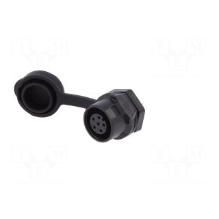 Socket | Connector: circular | size 12 | 02 | female | PIN: 6 | for latch