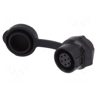 Connector: circular | socket | size 12 | 02 | female | PIN: 7 | for latch