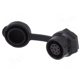 Socket | Connector: circular | size 12 | 02 | female | PIN: 8 | for latch
