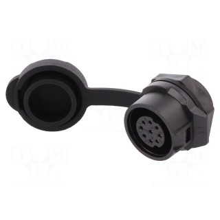 Socket | Connector: circular | size 16 | 02 | female | PIN: 9 | for latch