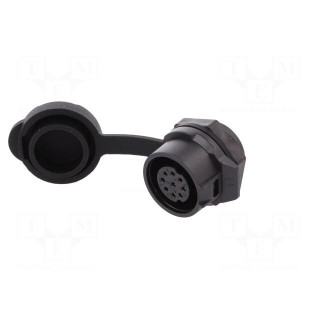 Connector: circular | socket | size 16 | 02 | female | PIN: 9 | for latch