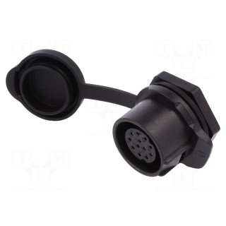Socket | Connector: circular | size 20 | 02 | female | PIN: 12 | for latch