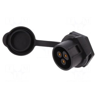 Socket | Connector: circular | size 20 | 02 | female | PIN: 3 | for latch