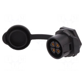 Connector: circular | socket | size 20 | 02 | female | PIN: 4 | for latch
