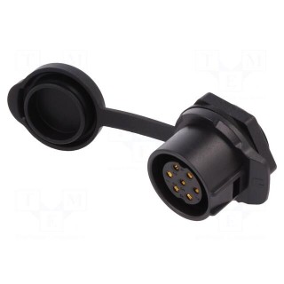 Socket | Connector: circular | size 20 | 02 | female | PIN: 7 | for latch