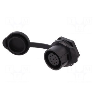 Connector: circular | socket | size 20 | 02 | female | PIN: 9 | for latch
