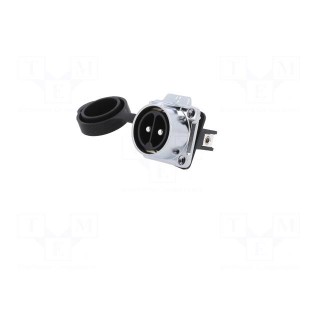 Connector: circular | socket | size 28 | 02 | male | PIN: 2 | for latch