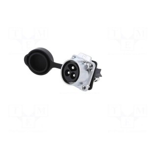 Connector: circular | socket | size 28 | 02 | male | PIN: 3 | for latch