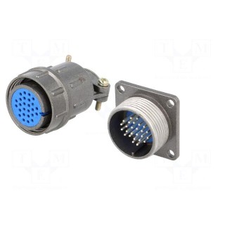 Connector: circular | socket,plug | DS1110-07 | male,female | PIN: 26
