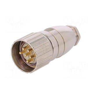 Connector: M23 | plug | 623 | male | PIN: 6 | unshielded | gold-plated | 20A