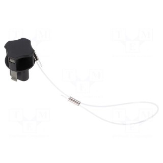Protection cover | female connectors | cord | black