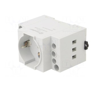 Connector: AC supply | female | socket | 250VAC | 16A | grey | PIN: 3 | IP20