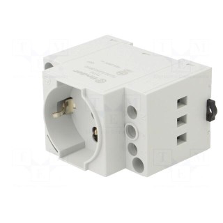 Connector: AC supply | female | socket | 250VAC | 16A | Type: with LED