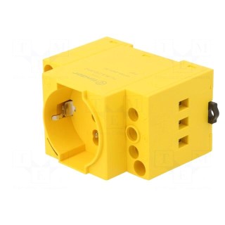 Connector: AC supply | female | socket | 250VAC | 16A | Type: with LED