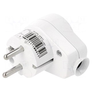 Connector: AC supply | male + female | plug/socket | 2P+PE | 250VAC