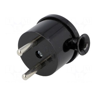 Connector: AC supply | male | plug | 2P | 230VAC | 16A | Type: round,MINI