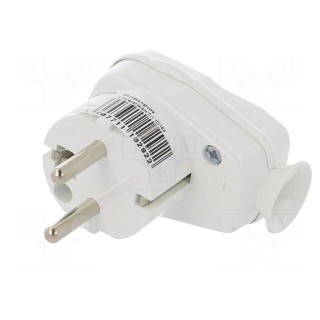 Connector: AC supply | male | plug | 2P+PE | 250VAC | 16A | Type: round