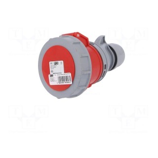 Connector: AC supply 3-phase | plug | female | 16A | 400VAC | IP66,IP67