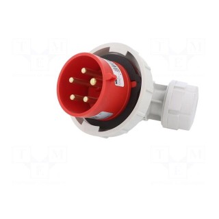 Connector: AC supply 3-phase | plug | male | 32A | 400VAC | IEC 60309