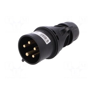 Connector: AC supply 3-phase | plug | male | 32A | 400VAC | IEC 60309