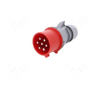 Connector: AC supply 3-phase | plug | male | 32A | 400VAC | IP44,IP54