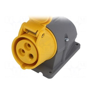 Connector: AC supply 3-phase | socket | female | 16A | 130VAC | IP44